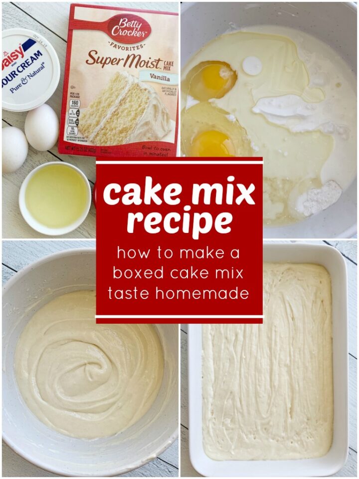 Cake Mix Recipe Together as Family