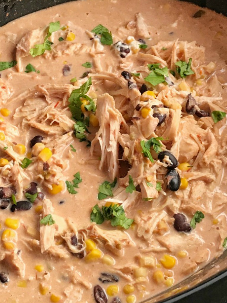 Slow Cooker Creamy Fiesta Chicken