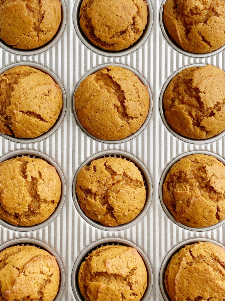 Perfect Pumpkin Muffins | Pumpkin Muffins | Pumpkin Recipes | Pumpkin Muffins are soft, moist, bake up perfectly, loaded with pumpkin, spices and they use one entire 15 oz can of pumpkin. The perfect pumpkin muffins. #pumpkin #pumpkinrecipes #muffins #fallbaking #thanksgivingrecipes #recipeoftheday