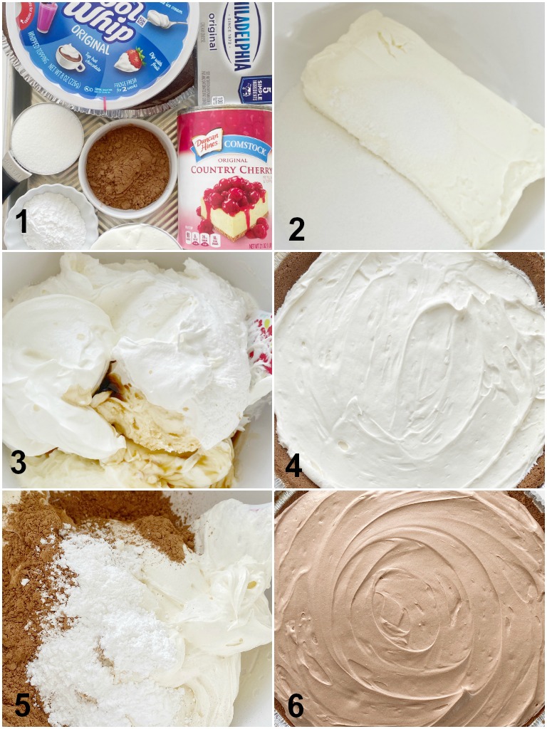 How to make black forest pie with step-by-step instructions and pictures. 