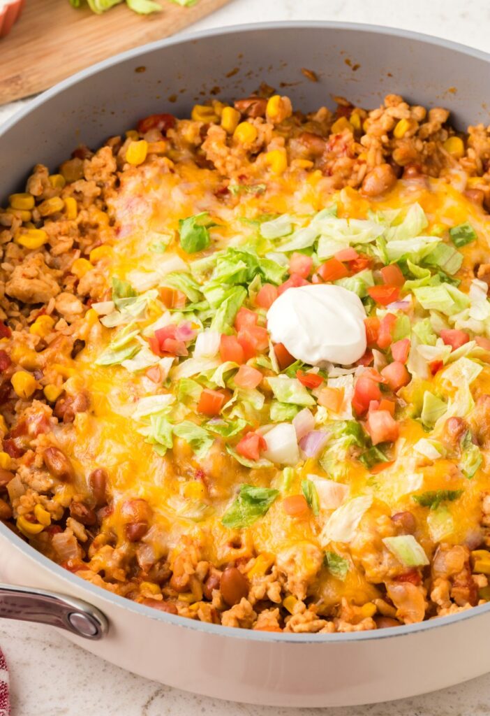 Side view of the pan