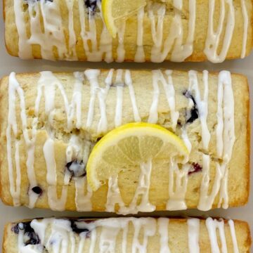 Lemon Blueberry Banana Bread is the best way to use up those browned bananas. Moist & sweet bread full of fresh blueberries, fresh lemon zest and lemon juice, and bananas.