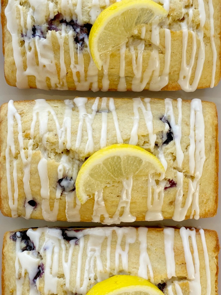 Lemon Blueberry Banana Bread is the best way to use up those browned bananas. Moist & sweet bread full of fresh blueberries, fresh lemon zest and lemon juice, and bananas. 