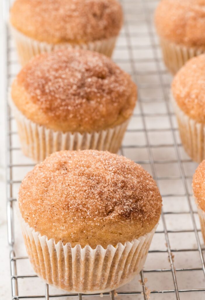 Muffins on a cooling rack
