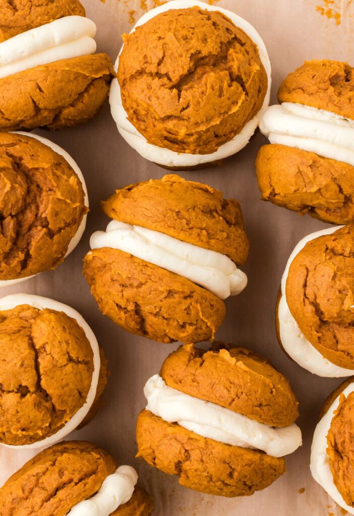 Overhead pic of the whoopie pies