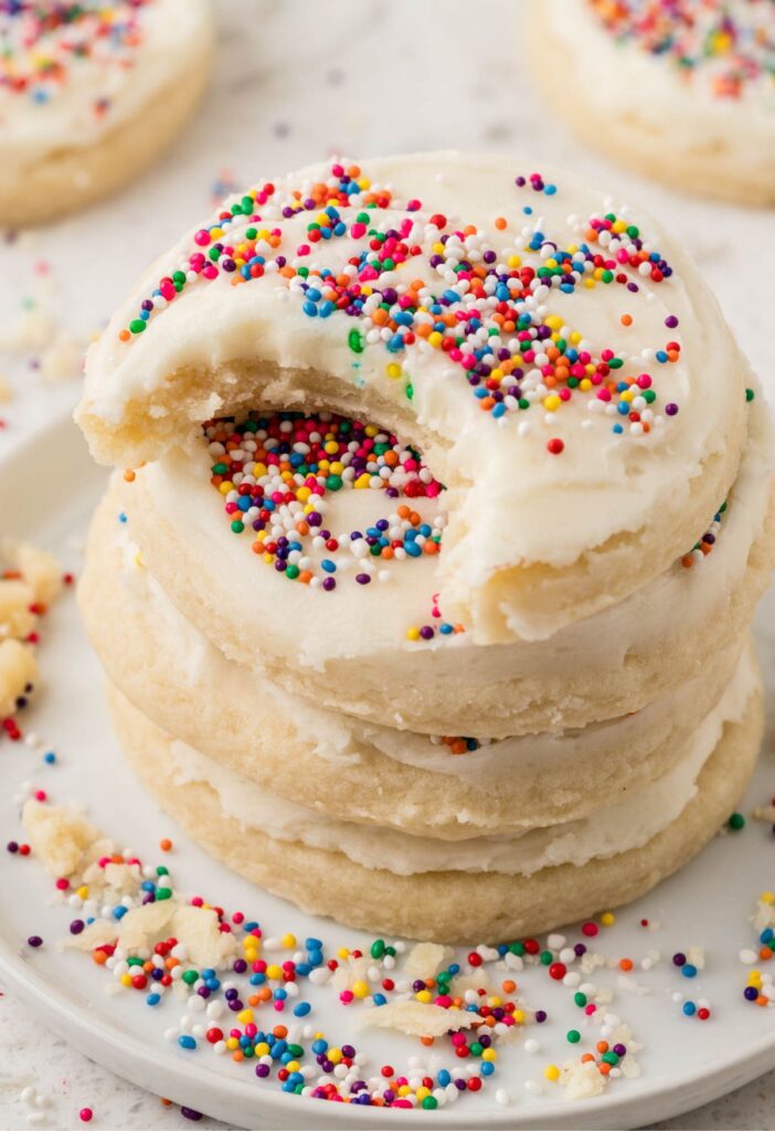 Stack of sugar cookies