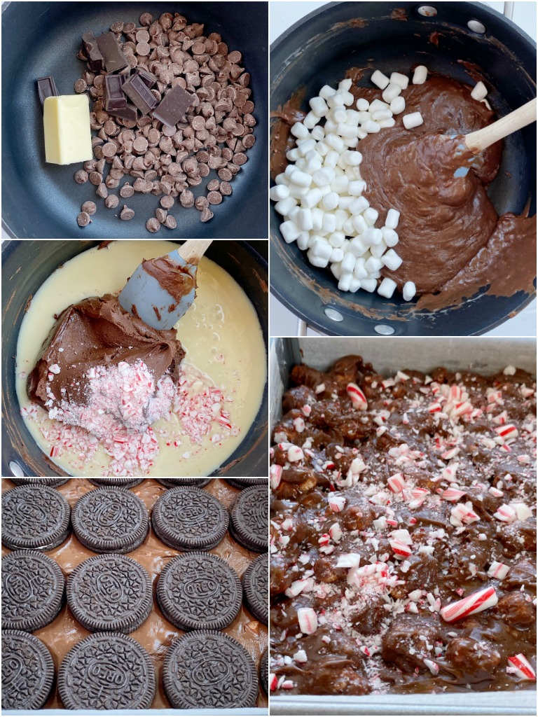 How to make Mint Chocolate Fudge with step-by-step picture instructions.