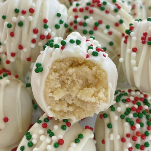 Sugar Cookie Truffles – Mildly Meandering