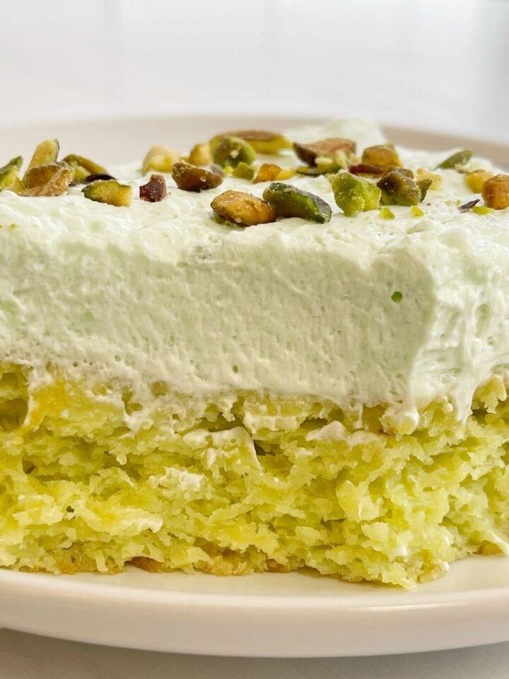 Easy Pineapple Pistachio Cake Together as Family
