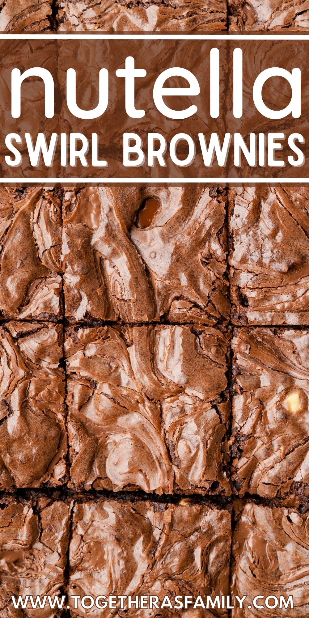 Nutella Brownies (Made With a Boxed Brownie Mix) Together as Family
