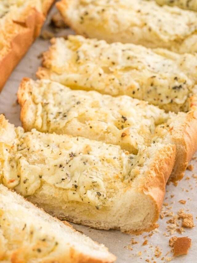 Cheesy Garlic Bread Together as Family