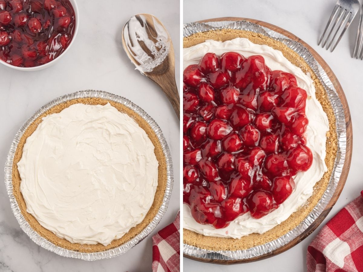 How to make this pie recipe with step by step photos showing the steps needed.