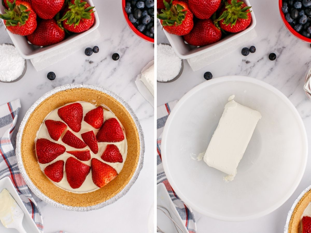 How to make this cream pie recipe with fresh berries with easy to follow pictures showing step by step how to make it. 