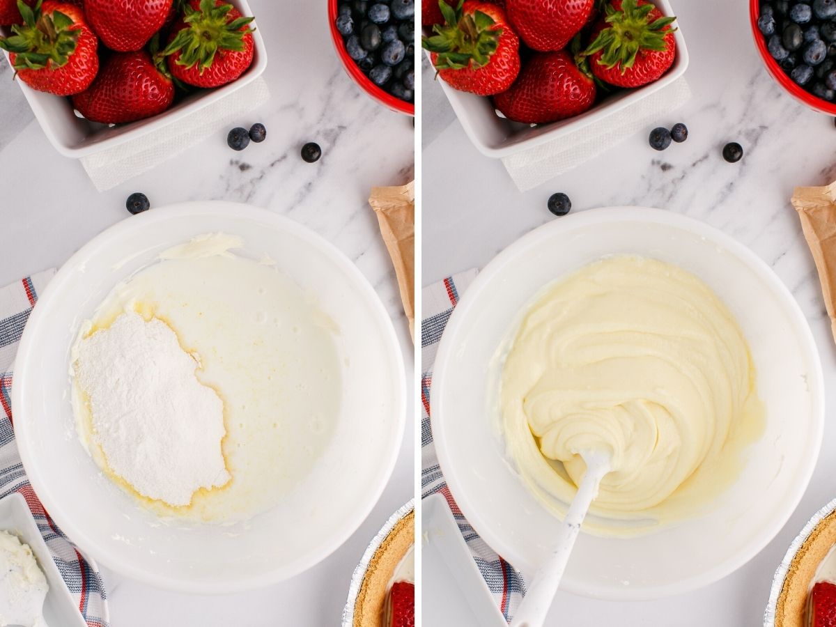 How to make this cream pie recipe with fresh berries with easy to follow pictures showing step by step how to make it. 