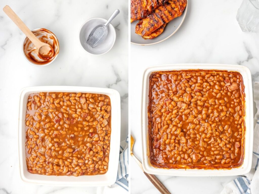 BBQ Baked Beans (with Canned Beans) Together as Family