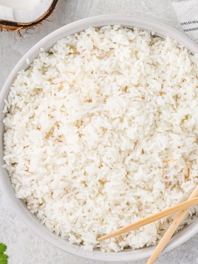 Coconut Rice Recipe (Made In Rice Cooker) Together as Family