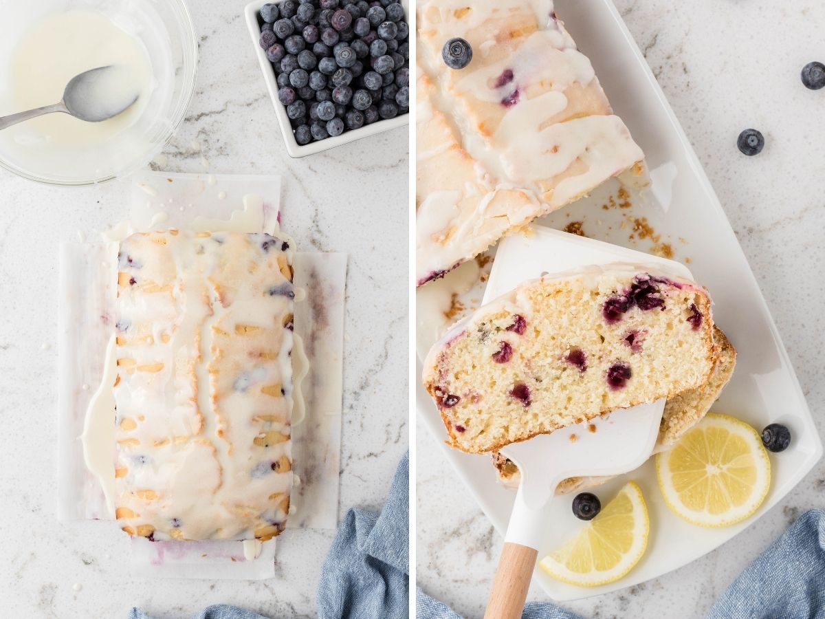 How to make lemon blueberry bread with step by step photo instructions. 