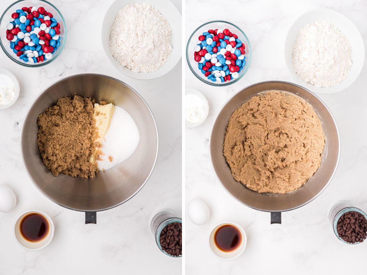 How to make cookies for the 4th of July with step by step instructions with pictures in this photo collage. 