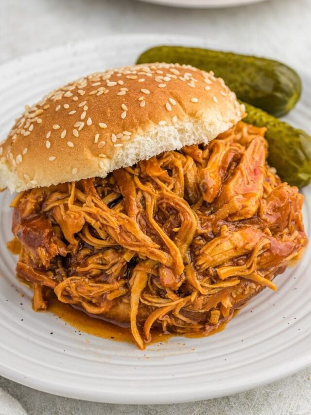 Slow Cooker Zesty BBQ Chicken Together as Family