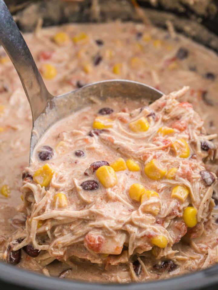 Crock Pot Cream Cheese Chicken Chili Together as Family