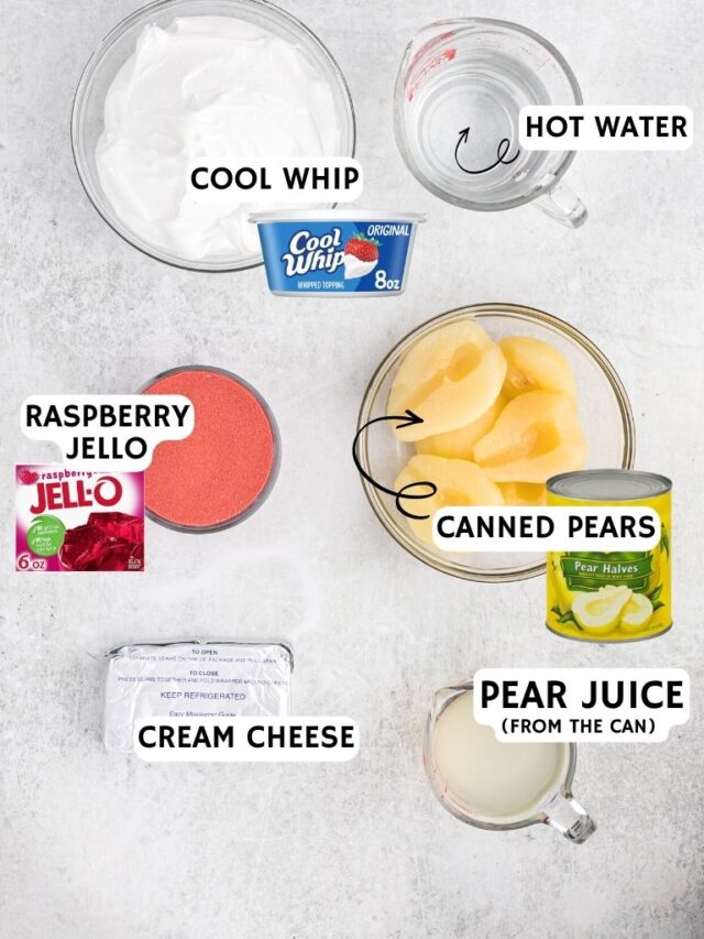 Pear Jello Recipe Together as Family