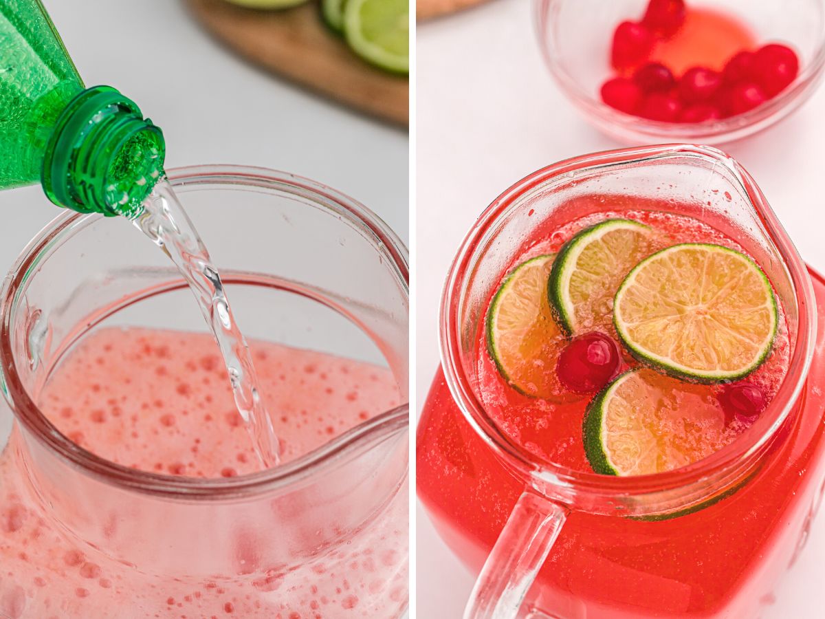 How to make cherry limeade with step by step pictures shown. 