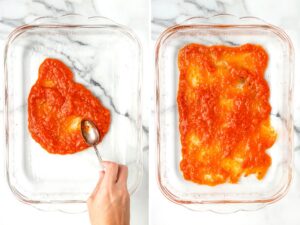 How to make easy ravioli casserole with step by step process photos.