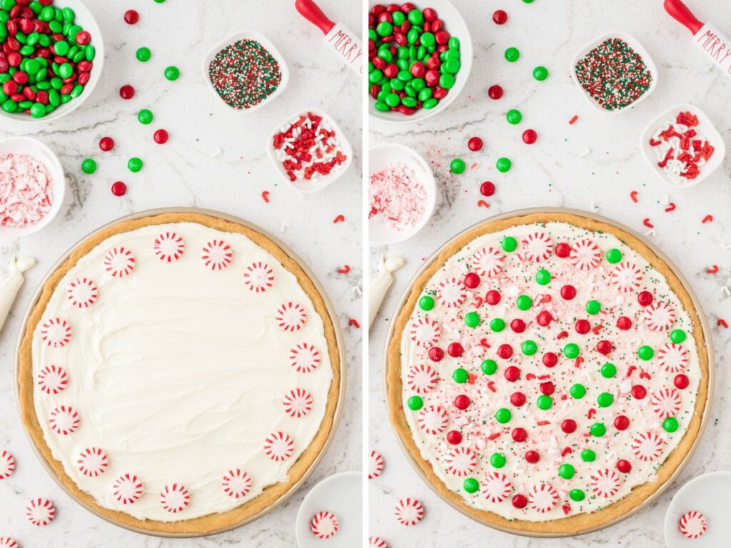 Christmas Cookie Pizza Together As Family   Christmas Cookie Pizza Process 6 1024x768 