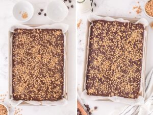 How to make graham cracker toffee with step by step process photos.