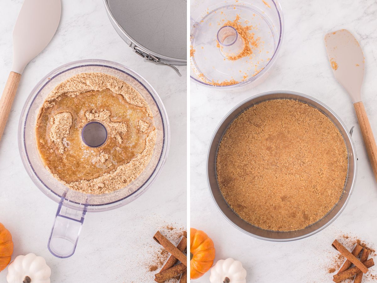 How to make a Nilla wafer crust for this pumpkin cheesecake