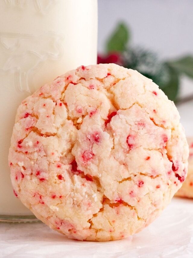 Peppermint Cake Mix Cookies Together as Family