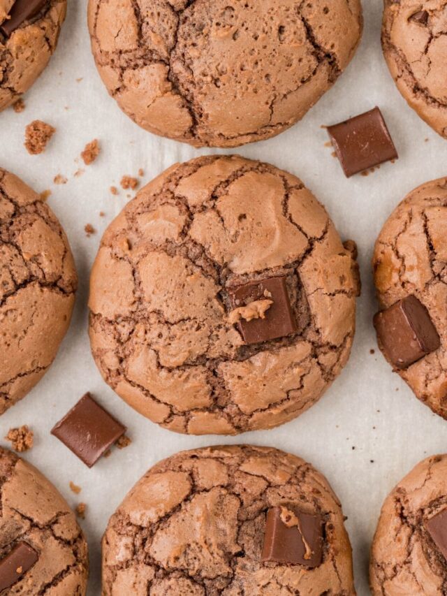 Brownie Mix Cookies Together as Family