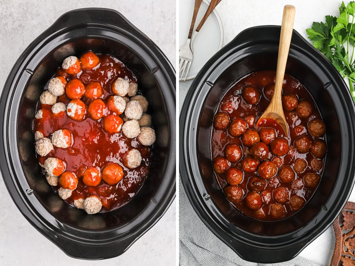 How to make jelly meatballs with step by step picture instructions. 