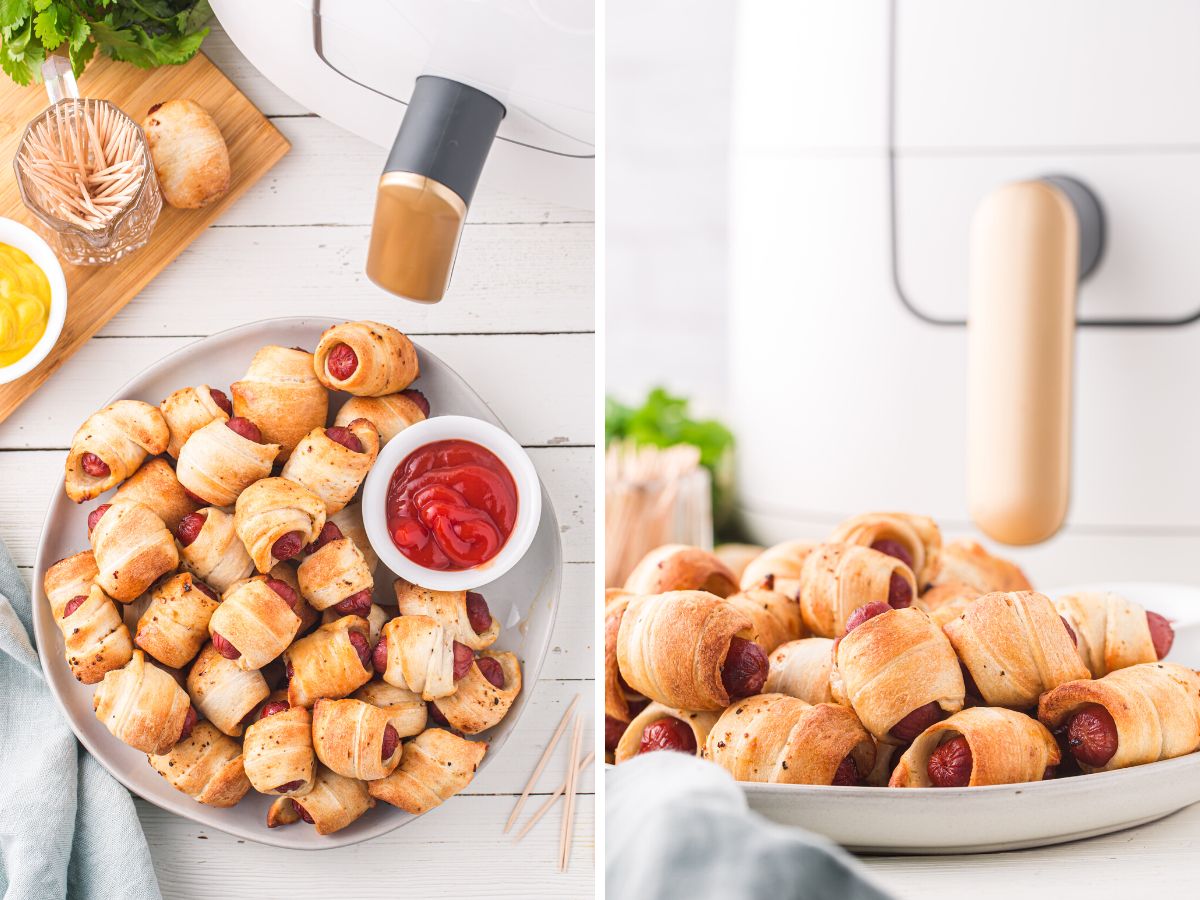 How to make pigs in a blanket with step by step process photos. 