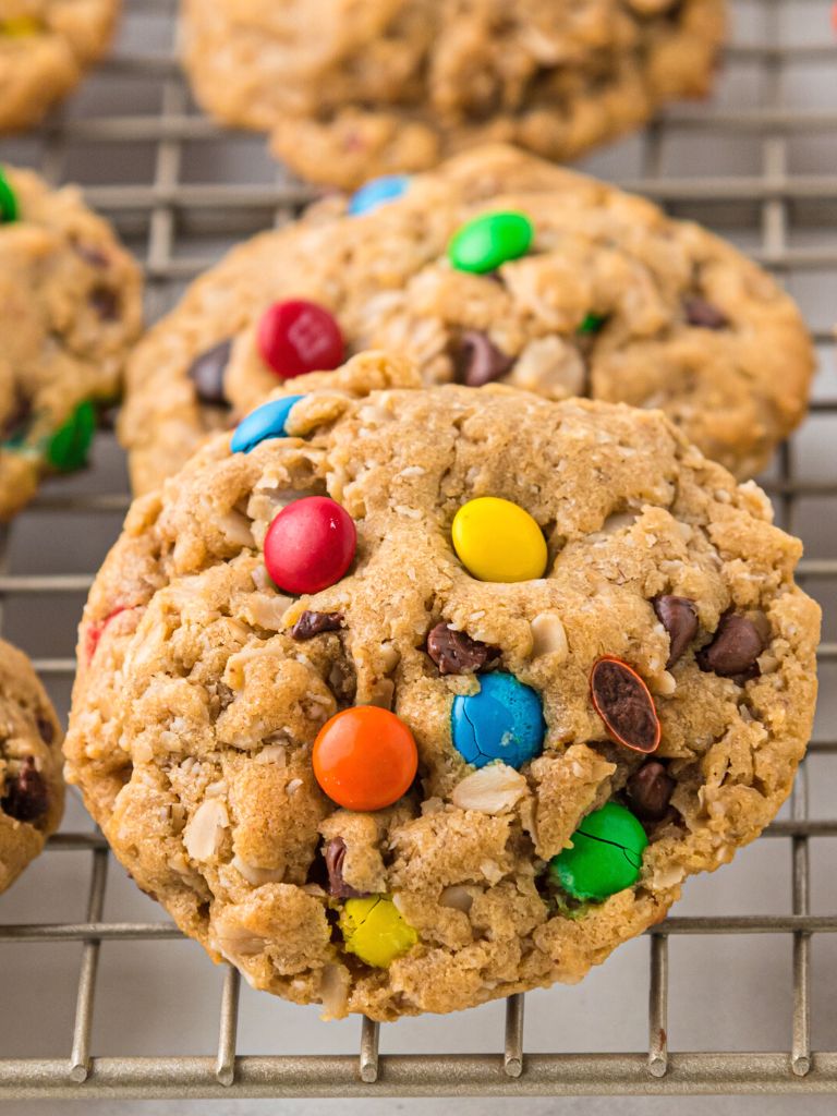Thick & Chewy Bakery Style Monster Cookies
