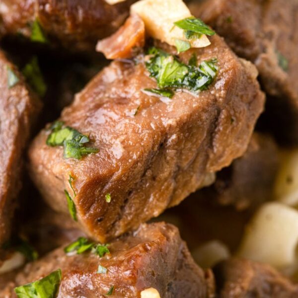 Crock Pot Steak Bites Together as Family