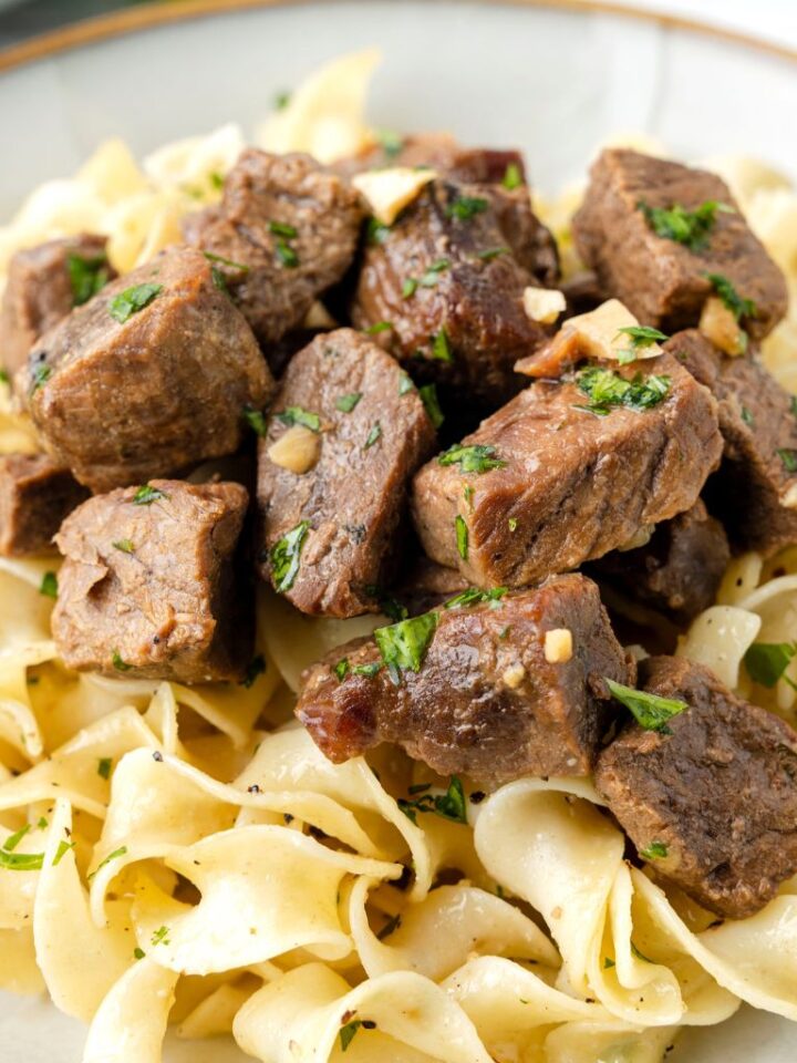 Crock Pot Steak Bites Together as Family