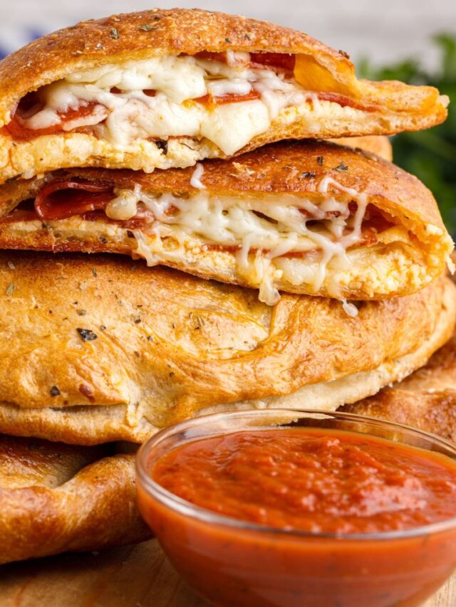 Pepperoni Calzones Together as Family