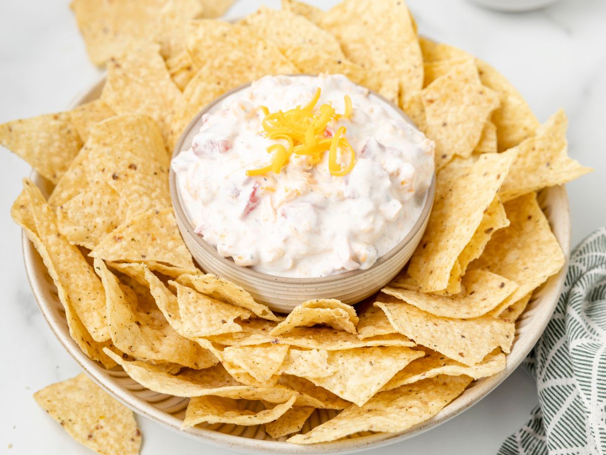 How to make this ranch dip with step by step process photos in this collage. 