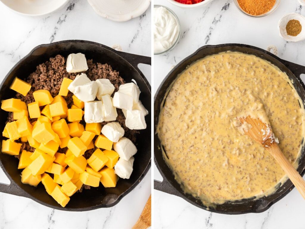 Ground Beef Nacho Dip (with Velveeta Cheese) Together as Family