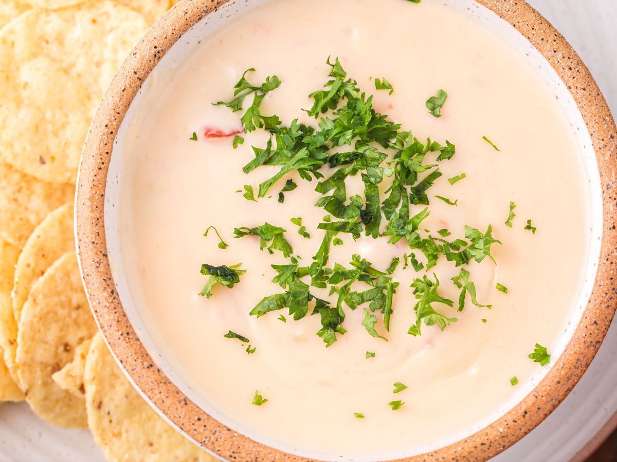 How to make this Mexican cheese dip with step by step process photos. 