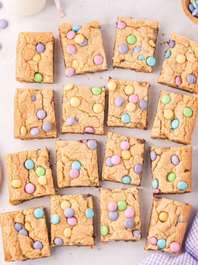 Easy Easter Cookie Bars Together as Family