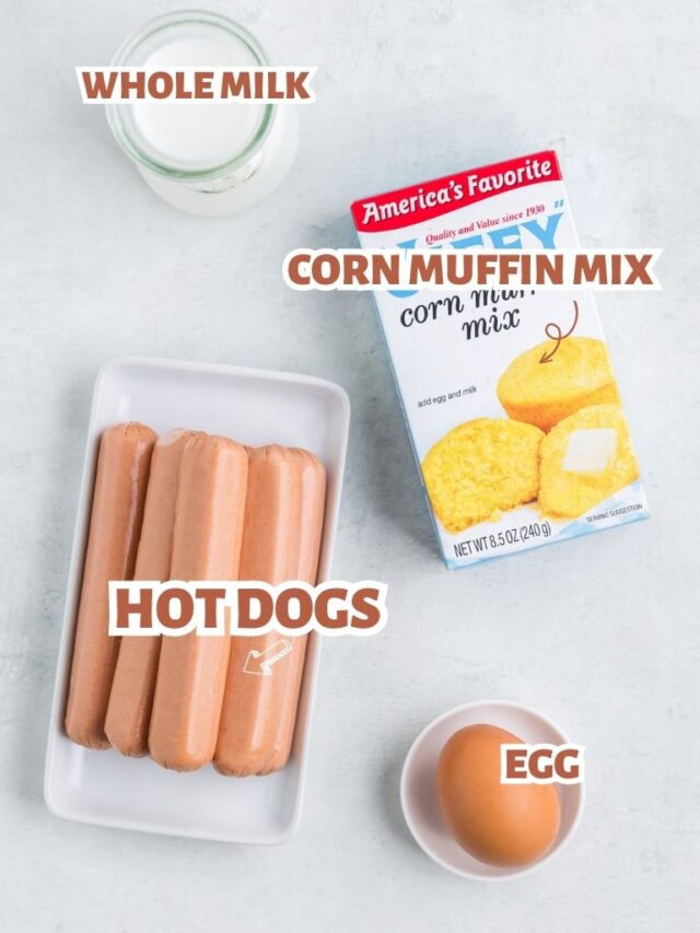 Mini Corn Dog Bites Together as Family