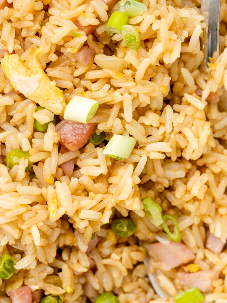 Close up of this rice recipe.