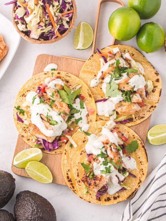 Grilled Tilapia Fish Tacos - Together as Family