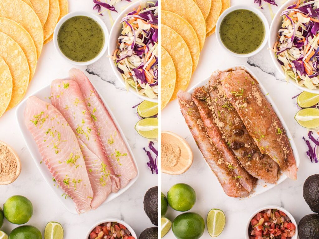 Grilled Tilapia Fish Tacos - Together as Family