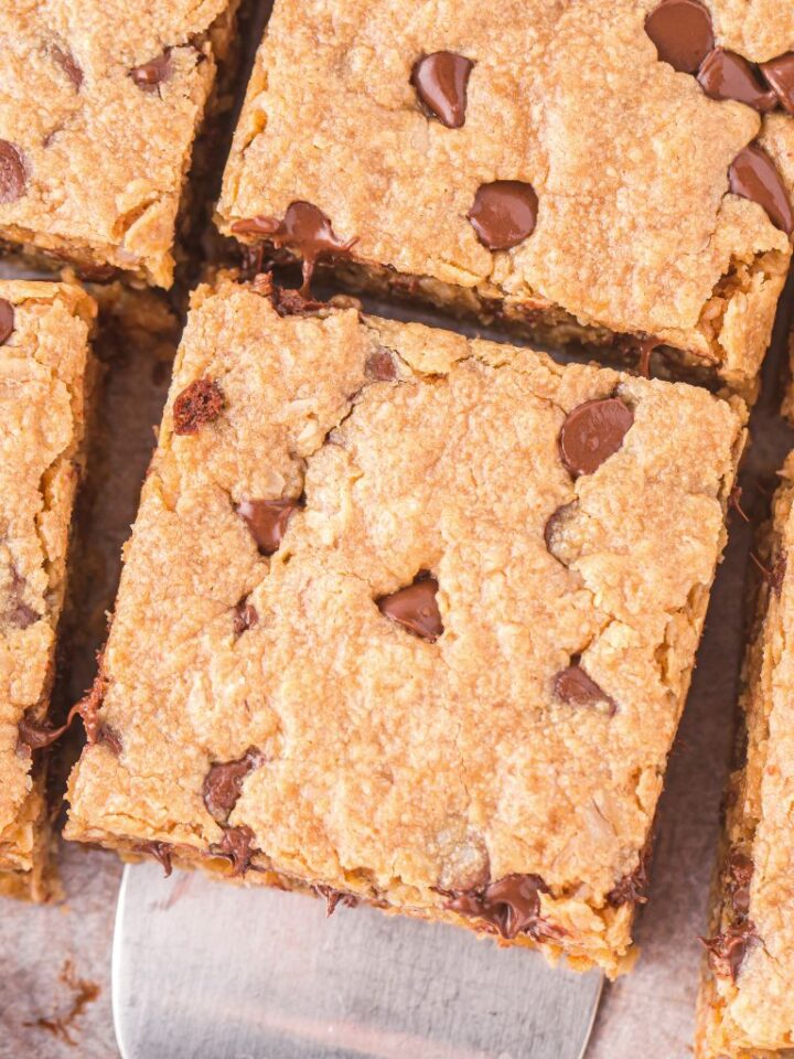 Easy Peanut Butter Oatmeal Bars Together as Family