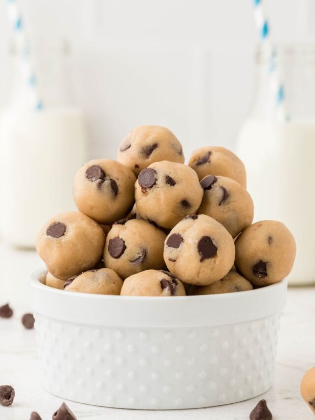 Edible Cookie Dough Bites Together as Family
