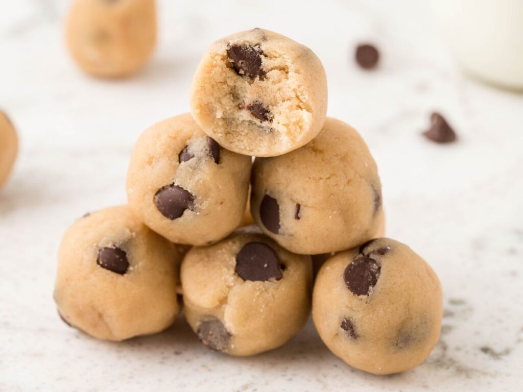 Edible Cookie Dough Bites Together as Family