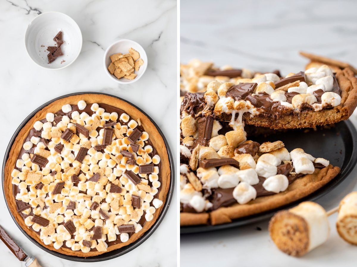 Custom DIY S'mores Dessert Pizza Making Kit